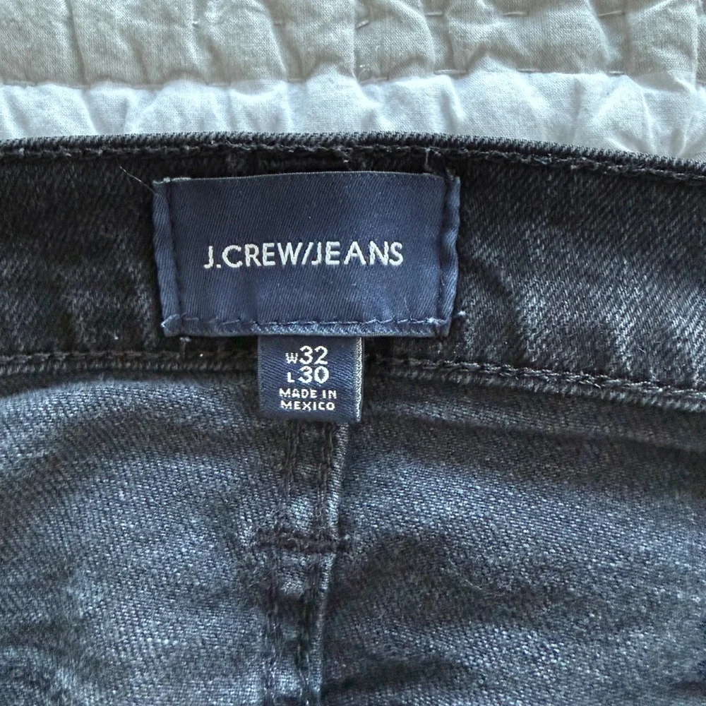 Mens J. Crew Men's Blavk Denim Slim Jeans, 32x30